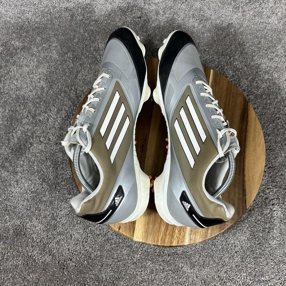 Adidas Adizero One Q46802 Men's Size 12 Gray Spiked Golf Shoes Used - Picture 8 of 12
